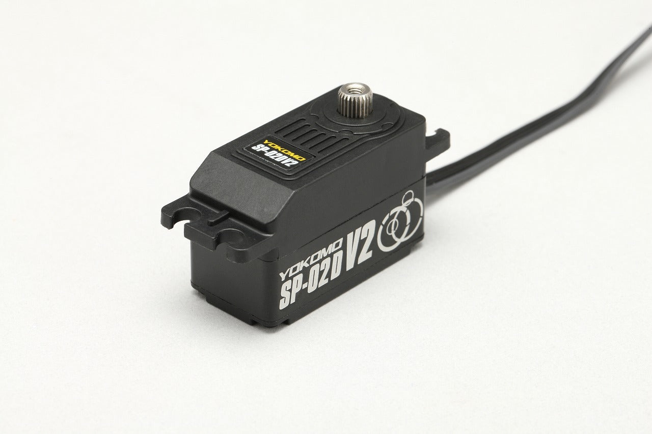 Yokomo SP-D20V2 steering servo on a white background