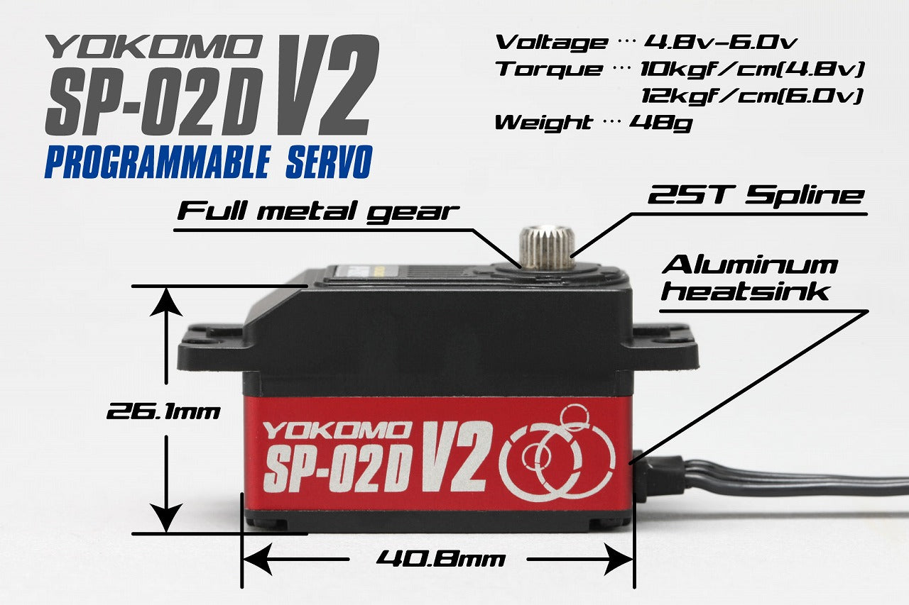 Digital Low Profile Coreless Servo V2 (Red)