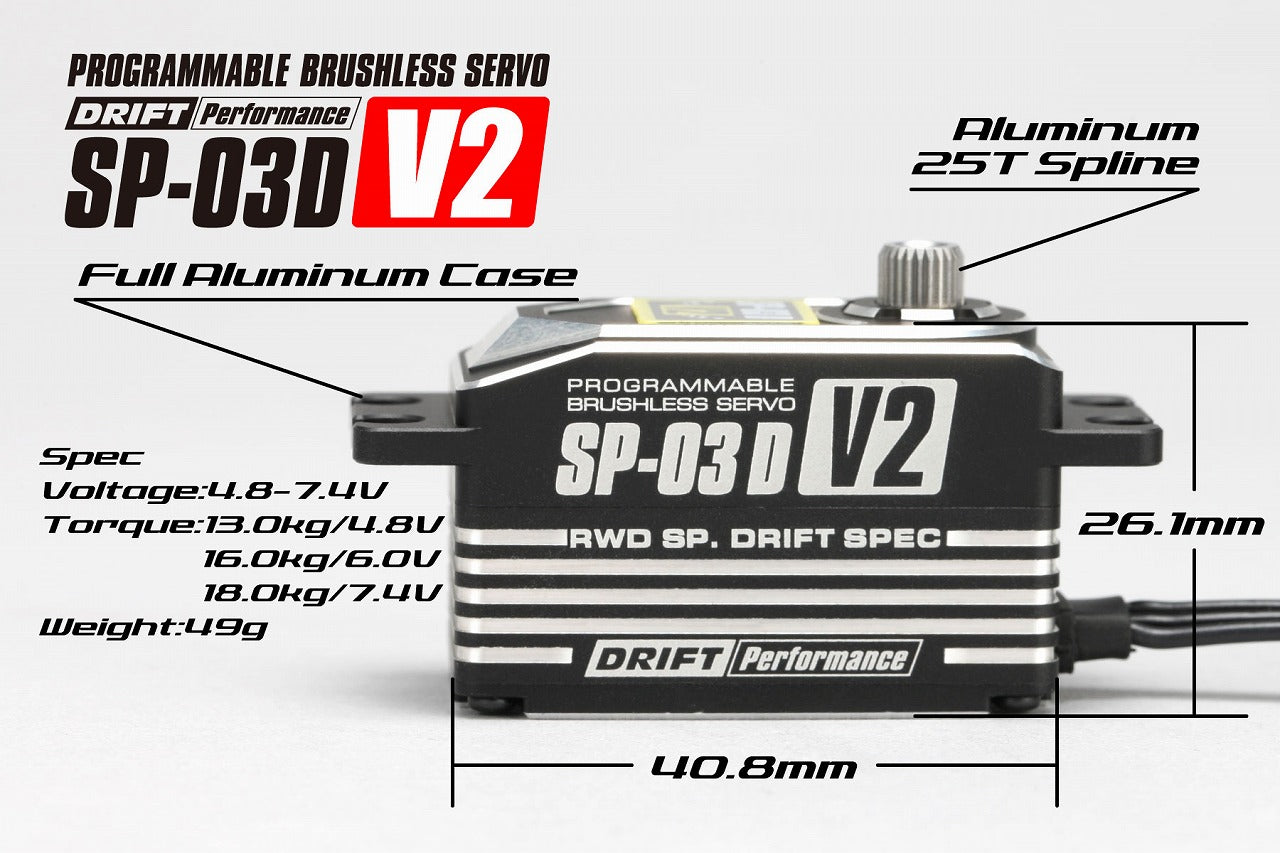 Low Profile Brushless Servo V2 (Blk)