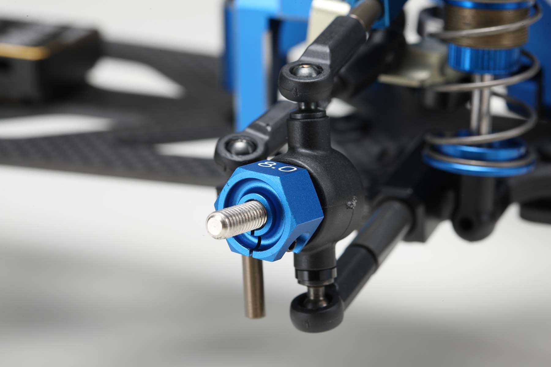 8.0mm Clamping Front Wheel Hub Blue