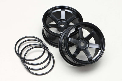 Drift Wheel 6 Spoke offset 5mm(Black)