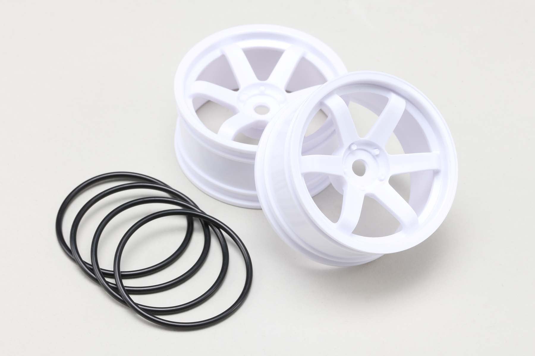 Drift Wheel 6 Spoke offset 5mm(White)