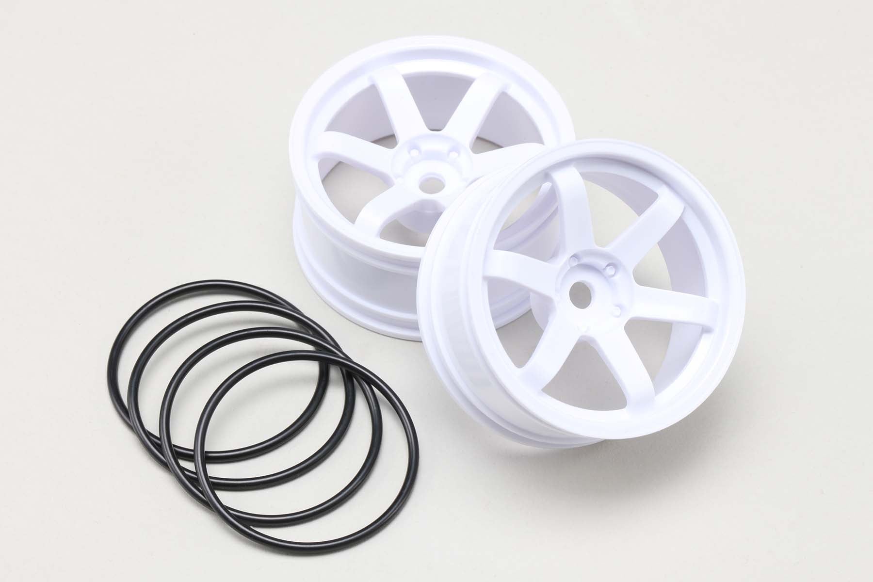 Drift Wheel 6 Spoke offset 7mm(White)