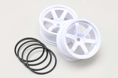 Drift Wheel 6 Spoke offset 7mm(White)